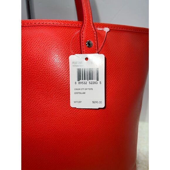 🆕🔥NWT! Coach City Zip Top Tote Handbag Msrp:$295.00 - Picture 8 of 8